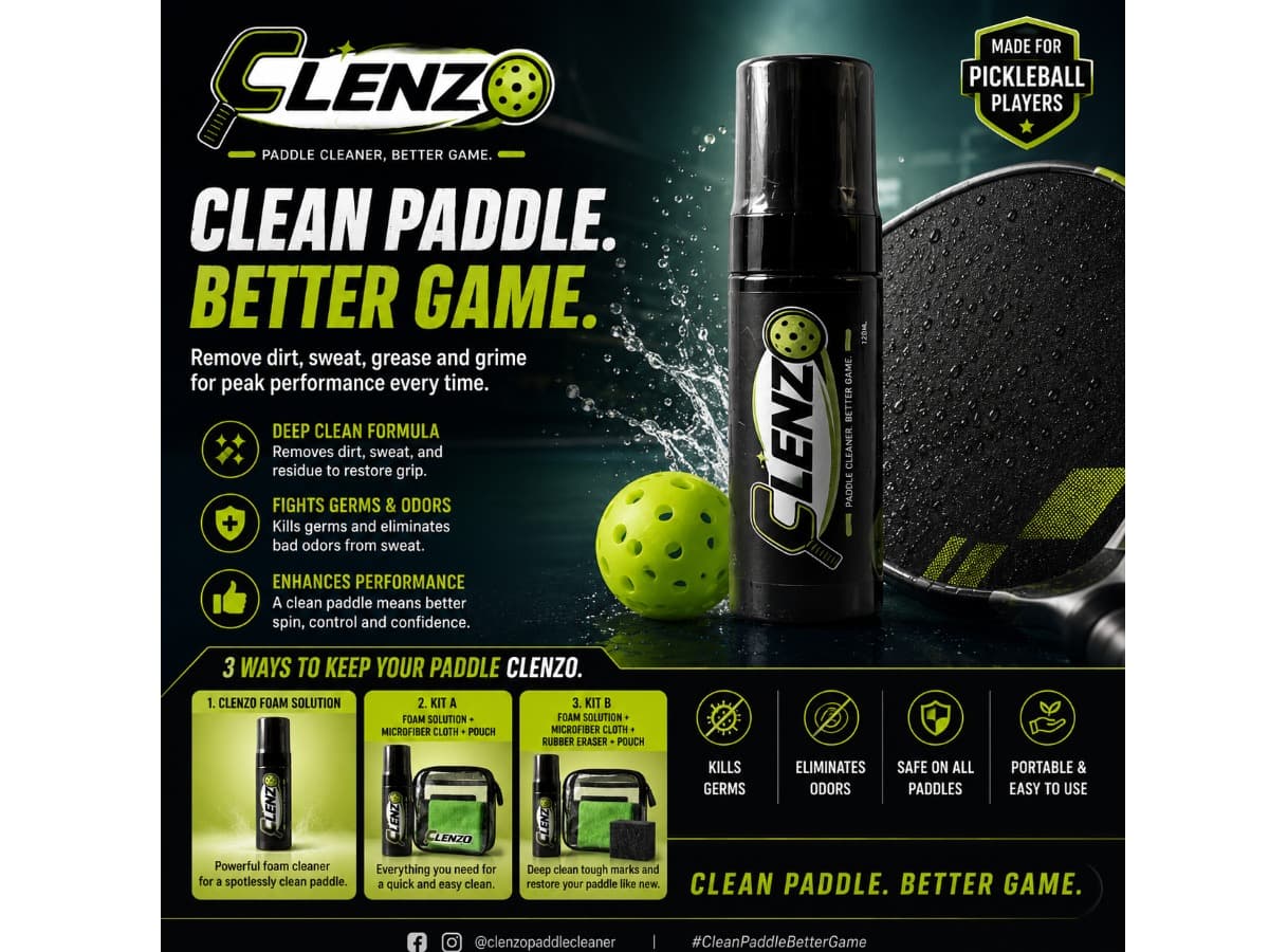 Clenzo - Pickleball Paddle Cleaner
